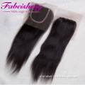 4"x4" middle parting cheap lace closure brazilian virgin hair swiss lace silk top lace closure